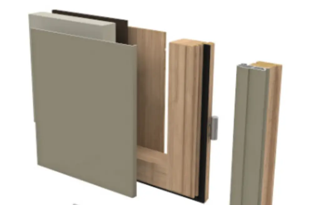 Modern Eco Porte entree mixte isolation